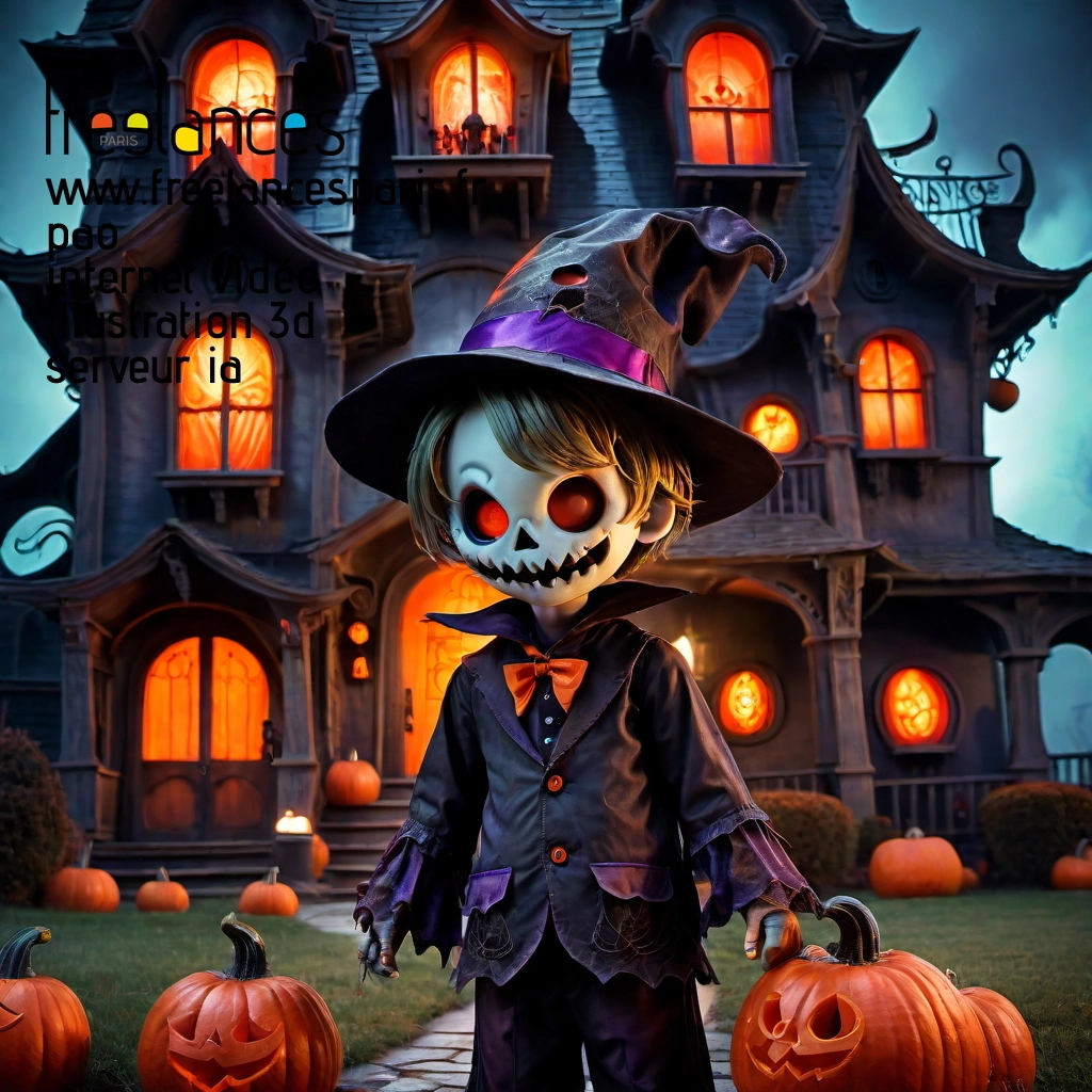 Pao mise en page internet vidéo illustration 3d serveur IA générative AI freelance paris studio de création magazines rj8m8070